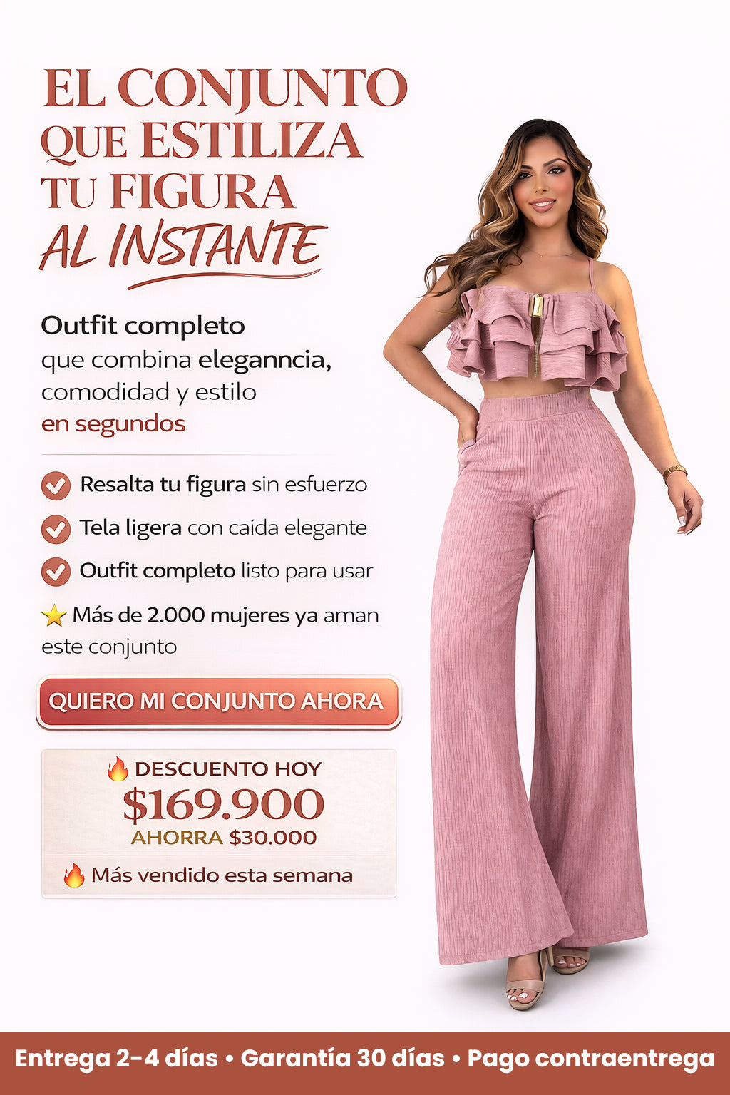 Conjunto Blusa Y Pantalon Maria