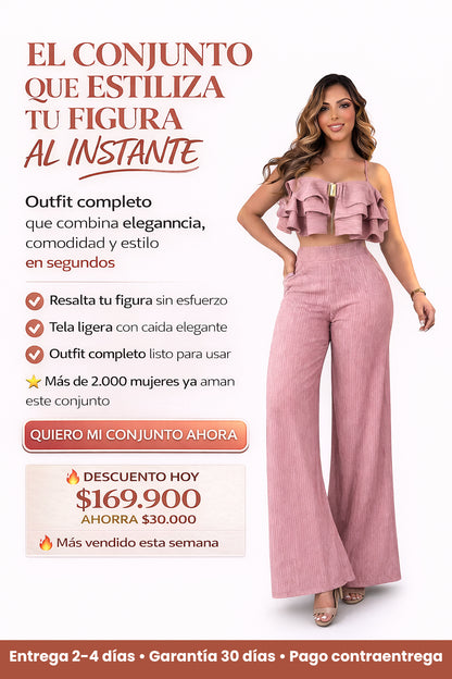 Conjunto Blusa Y Pantalon Maria